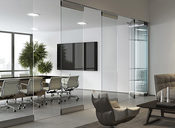 Офисные стеклянные двери