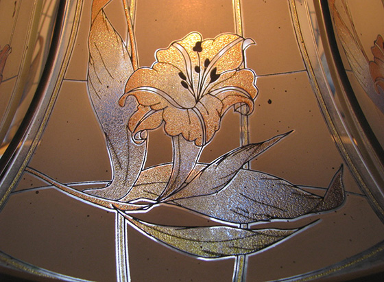 Пескоструй по стеклу