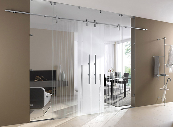Фурнитура для стеклянных раздвижных дверей